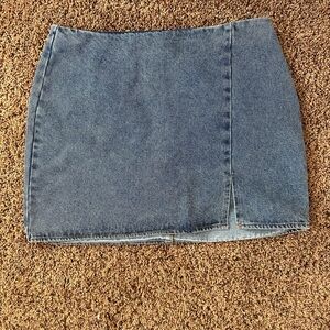 Classic Blue Denim Skirt